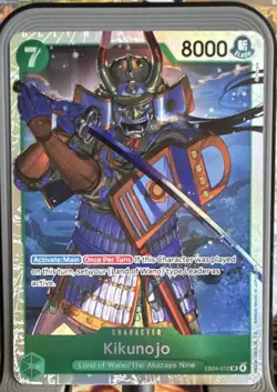 Bandai One Piece Card Game Kikunojo EB04-012 SR Character Holo 8000 Power - Image 1