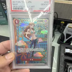 Bandai One Piece CCG Nami OP05 SP #016 Japanese Holo Alt Art PSA 10 - Image 2