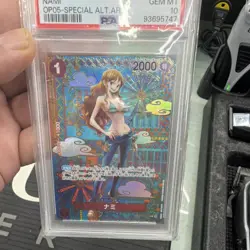 Bandai One Piece CCG Nami OP05 SP #016 Japanese Holo Alt Art PSA 10 - Image 4