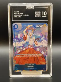 2025 One Piece Op13 Carrying on His Will Yamato #054 OP13-054 (Alt Art) TAG 10 - Image 1