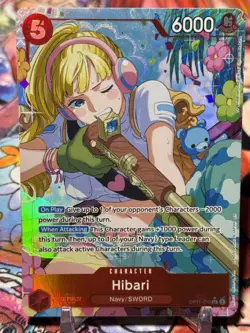 HIBARI - One Piece OP11-010 - AA Alt Art Super Rare SR - A Fist of Divine Speed - Image 1