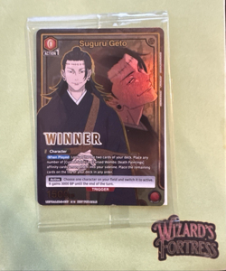 Suguru Geto (Winner) - Union Arena Promotion Cards (UEPR) JJK-3-037 SEALED - Image 1