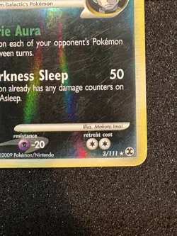 Pokemon Darkrai G Rising Rivals 3/111 Reverse Holo Rare 2009 Card - Image 5