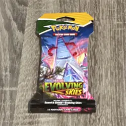 Pokemon Evolving Skies sleeved Booster Pack 10 Cards 2021 Duraludon - Image 1