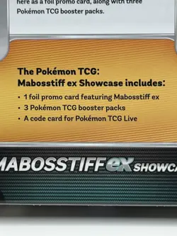 Pokemon Mabosstiff EX Showcase Box 3 Booster Packs Factory Sealed 1 Promo Card - Image 3