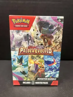 POKEMON TCG SCARLET & VIOLET PALDEA EVOLVED BOOSTER BUNDLE 6 PACKS NEW SEALED - Image 1
