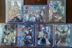 Goddess Story Anime Sexy ACG Doujin Card lot Black light reactive for some. - Image 1