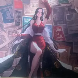 Boa Hancock One Piece Rubber Playmat Play Mat Tcg Trading Card Game Desk Pad - Image 2