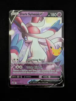 Dark Sylveon V SWSH134 Promo SWSH: Sword & Shield Promo Cards Holo SWSD - Image 1