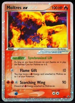 Moltres ex Holo #031 Promo Border swirls NM Pokemon Card - Image 1