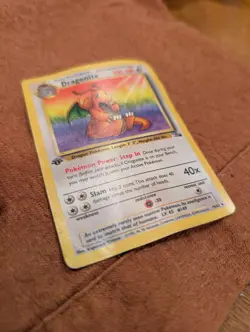 Dragonite 19/62 Fossil 1st Edition Pokemon Card TCG - Image 2