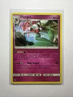 Forbidden Light Florges 86/131 Rare Pokemon Card - Image 1