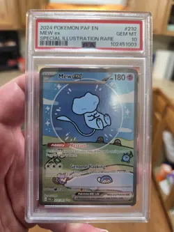 Pokemon Bubble Mew EX Paldean Fates Special Illustration Rare Card 232/091 PSA10 - Image 1