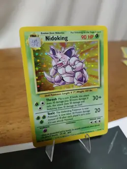 Pokemon TCG Nidoking Base Set Holo Unlimited Rare Card 11/102 LP Vintage WOTC - Image 3