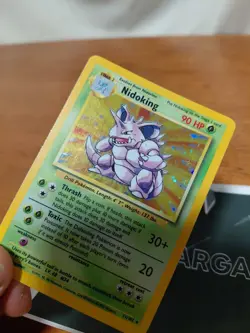 Pokemon TCG Nidoking Base Set Holo Unlimited Rare Card 11/102 LP Vintage WOTC - Image 4