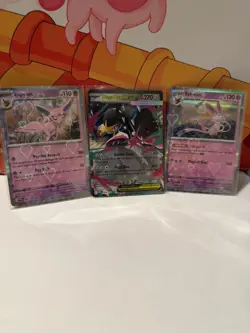 Pokemon EX Holo Card Bundle - Espeon, Mega Mawile EX, Sylveon - Image 1