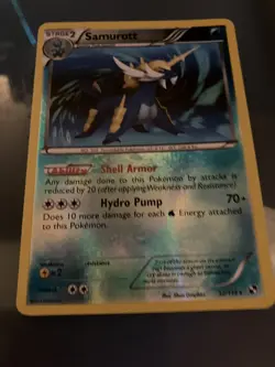 Pokemon TCG Samurott Black & White 32/114 Reverse Holo Holo Rare - Image 1