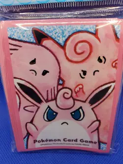 Pokemon Center Japan Wigglytuff Clefable Chansey Card Sleeves 64 Count New - Image 2