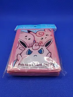 Pokemon Center Japan Wigglytuff Clefable Chansey Card Sleeves 64 Count New - Image 3