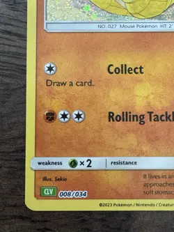 🪨 Sandshrew 008/034 CLC 🪨 Pokemon TCG Classic Collection - NM Pack Fresh - Image 3