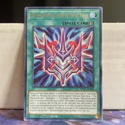 1ST EDITION PHANTOM KNIGHTS' RANK-UP-MAGIC FORCE 2020 MP21-EN200 YUGIOH (NM) - Image 1