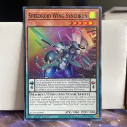 1ST EDITION SPEEDROID WING SYNCHRON 2025 SUDA-EN007 YUGIOH CARD (NM) - Image 1