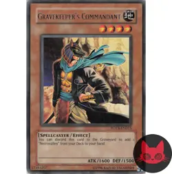 Yugioh Gravekeeper's Commandant FOTB-EN015 Rare LP - Image 1