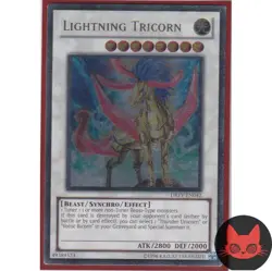 Yugioh Lightning Tricorn DREV-EN042 Ultimate Rare LP - Image 1