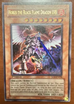Horus the Black Flame Dragon LV8 SOD-EN008 Soul of the Duelist 1st Edition - Image 1