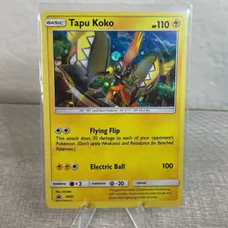 Tapu Koko SM31 Black Star Promo Cosmos Holo Pokemon Card TCG - Image 1