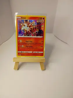 Pokemon Card Entei 19/203 Holo Foil Single Strike - Evolving Skies TCG - NM - Image 1