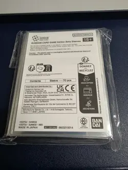 Gundam Card Game Edition Beta Sleeves Bandai 70 Pcs - Image 2