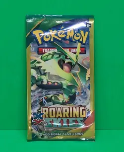 2016 Pokemon XY Roaring Skies 3 Card Mini Booster Pack Mega Rayquaza Art Sealed - Image 1