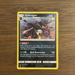 Hydreigon 62/111 Cracked Ice Holo Crimson Invasion Pokemon Card Near Mint - Image 1