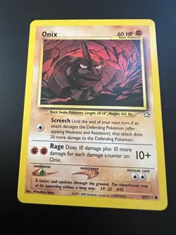 Onix 69/111 Neo Genesis Unlimited 2000 Pokemon Card Common NM - Image 1