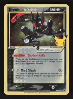 Greninja Gold Star SWSH 144 Pokemon Celebrations Promo Holo Card - Image 1