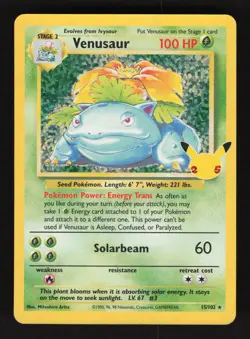 Venusaur 15/102 Pokemon Celebrations Classic Collection Holo Card - Image 1