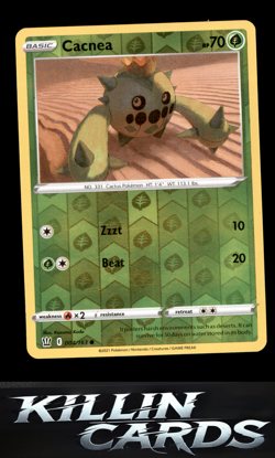 Reverse Holofoil Cacnea 004/163 Pokemon Common SWSH05: Battle Styles Card NM - Image 1