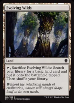 Evolving Wilds - Near Mint MTG Commander 2017 - Image 1