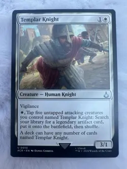 MTG TCG Assassins Creed Templar Knight 0010 Regular Uncommon - Image 1