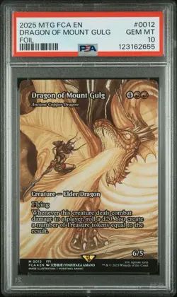 PSA 10 MTG FINAL FANTASY: THROUGH THE AGES FOIL #0012 DRAGON OF MOUNT GULG 2025 - Image 1