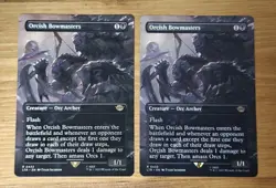 Mtg Orcish Bowmasters Borderless English 2 Sheets - Image 1