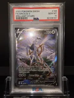 Arceus V 166/172 Brilliant Stars Alt Art Rare PSA 10 Gem Mint Pokemon Card - Image 2