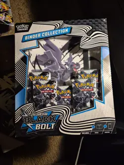 Pokemon TCG Black Bolt Binder Collection Box Factory Sealed New - Image 2