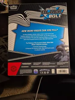 Pokemon TCG Black Bolt Binder Collection Box Factory Sealed New - Image 3