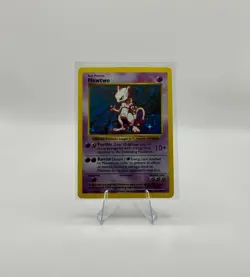 Pokemon TCG Mewtwo 10/102 Base Set Shadowless Holo Rare - LP - Image 3