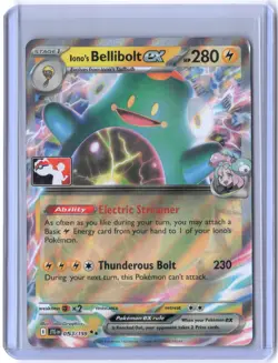 Iono's Bellibolt ex Prize Pack Series 7 Promo Pokemon Card Stamp - Image 1