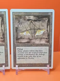 🟤🟤🟤 (4) 1994 Magic The Gathering ORNITHOPTER REVISED 3RD EDITION PLAYED 🟤🟤1 - Image 5