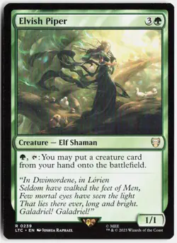 Elvish Piper R Commander: The Lord of the Rings: Tales of Middle-earth 239 LP-NM - Image 1