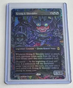 Krang & Shredder #201 Teenage Mutant Ninja Turtles Showcase Foil Rare MTG NM/M - Image 1